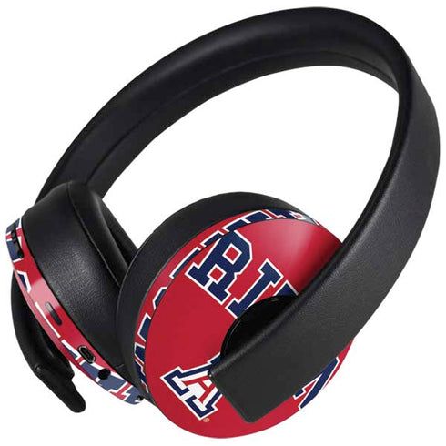 University of Arizona Primary Logo Red PlayStation 4 Gold Wireless Headset Skin