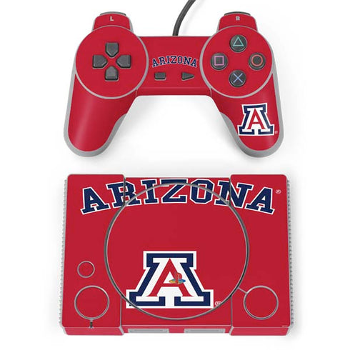 University of Arizona Primary Logo Red PlayStation Classic Bundle Skin