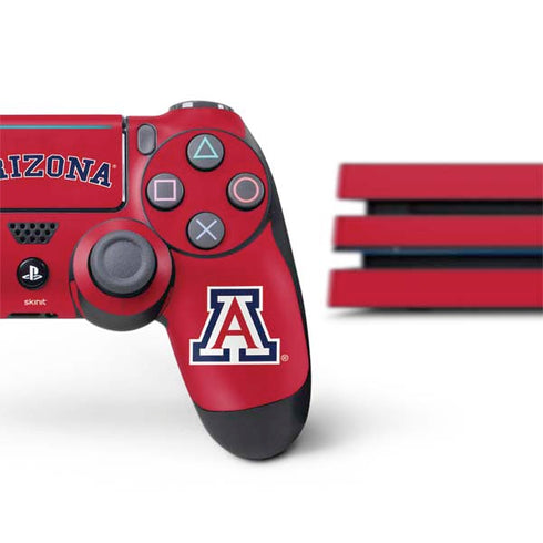 University of Arizona Primary Logo Red PS4 Pro Bundle Skin