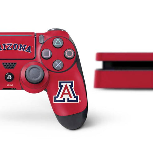 University of Arizona Primary Logo Red PS4 Slim Bundle Skin