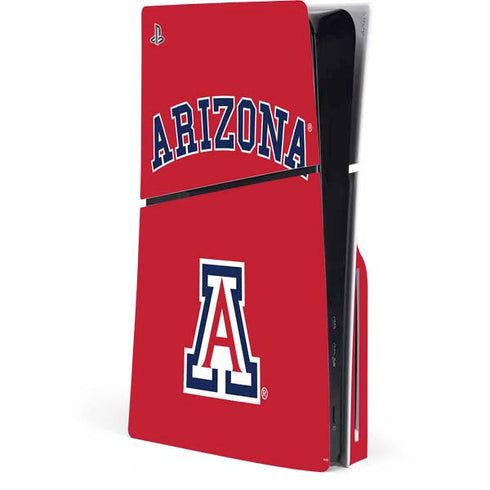 University of Arizona Primary Logo Red PS5 Slim Disk Console Skin
