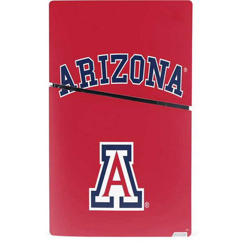 University of Arizona Primary Logo Red PS5 Slim Digital Edition Console Skin