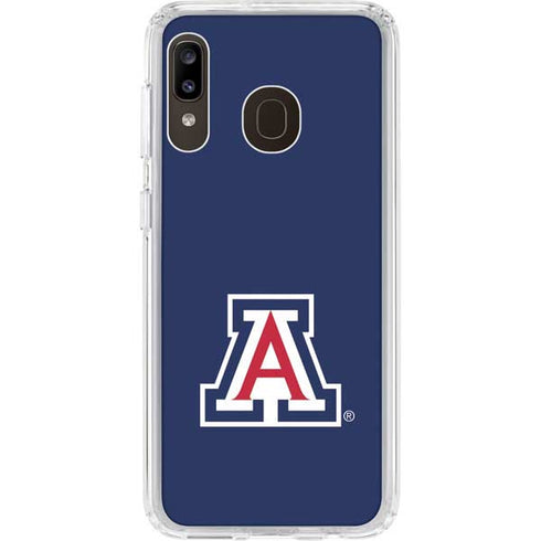 University of Arizona Primary Mark Galaxy A20 Clear Case