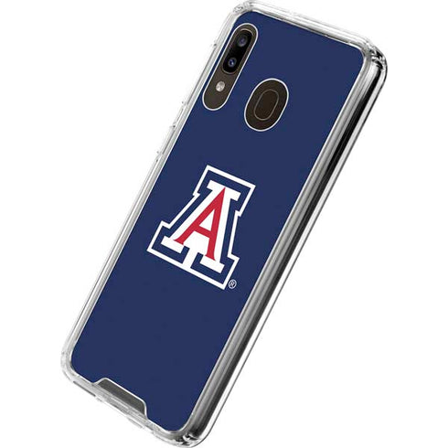 University of Arizona Primary Mark Galaxy A30 Clear Case