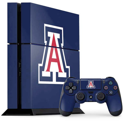 University of Arizona Primary Mark PS4 Console and Controller Bundle Skin