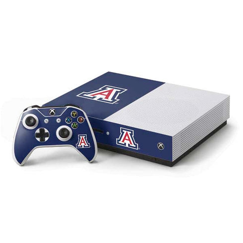 University of Arizona Primary Mark Xbox One S Console and Controller Bundle Skin