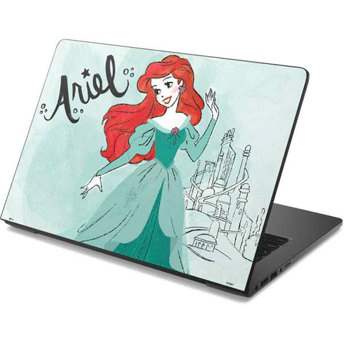 Disney Princess Ariel Art Dell Chromebook Skin