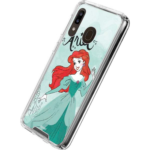 Disney Princess Ariel Art Galaxy A30 Clear Case