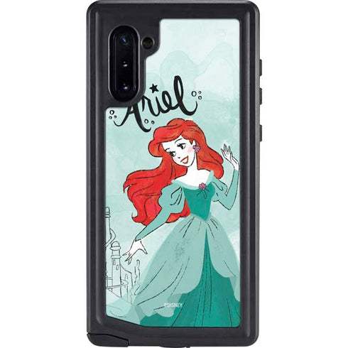 Disney Princess Ariel Art Galaxy Note 10 Waterproof Case