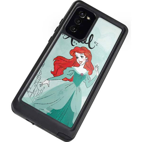 Disney Princess Ariel Art Galaxy Note20 5G Waterproof Case