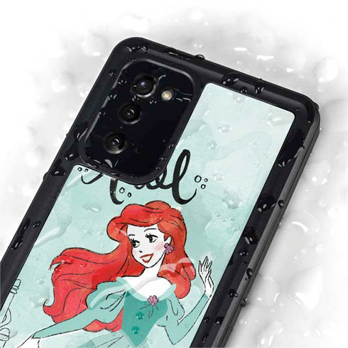 Disney Princess Ariel Art Galaxy Note20 5G Waterproof Case