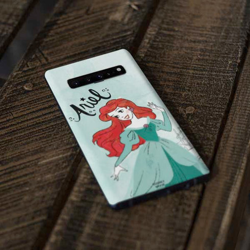Disney Princess Ariel Art Galaxy S10 Plus Skin