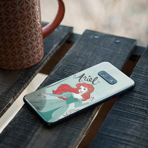 Disney Princess Ariel Art Galaxy S10e Skin