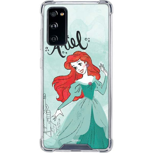 Disney Princess Ariel Art Galaxy S20 FE Clear Case
