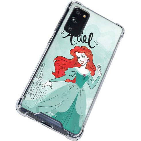 Disney Princess Ariel Art Galaxy S20 FE Clear Case