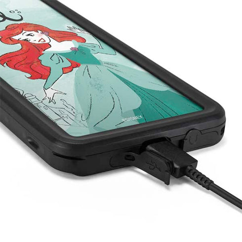 Disney Princess Ariel Art Galaxy S20 Plus Waterproof Case