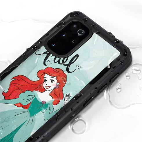 Disney Princess Ariel Art Galaxy S20 Plus Waterproof Case