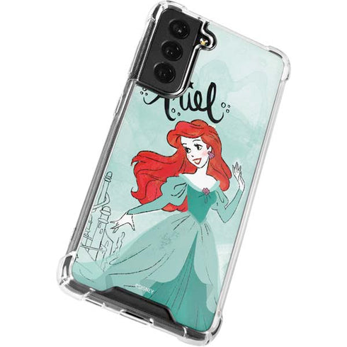 Disney Princess Ariel Art Galaxy S21 FE Clear Case