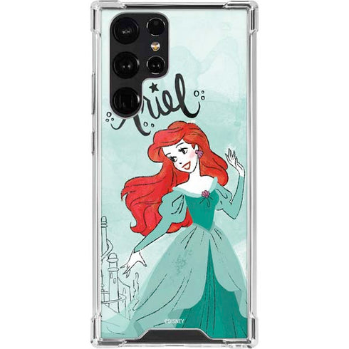Disney Princess Ariel Art Galaxy S22 Ultra Clear Case