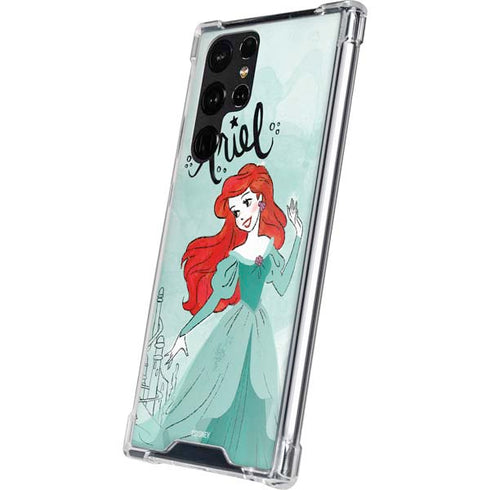 Disney Princess Ariel Art Galaxy S22 Ultra Clear Case