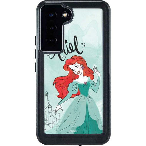 Disney Princess Ariel Art Galaxy S23 Plus Waterproof Case