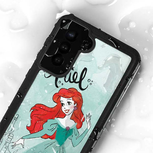 Disney Princess Ariel Art Galaxy S23 Plus Waterproof Case