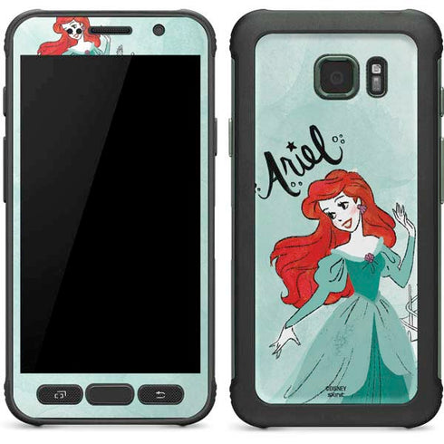 Disney Princess Ariel Art Galaxy S7 Active Skin