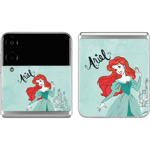Disney Princess Ariel Art Galaxy Z Flip4 5G Skin