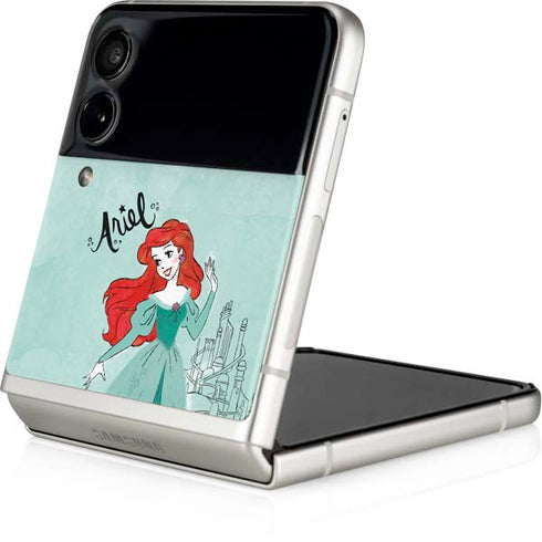 Disney Princess Ariel Art Galaxy Z Flip4 5G Skin