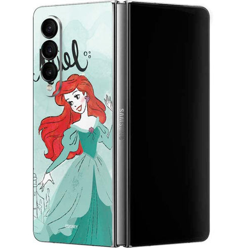 Disney Princess Ariel Art Galaxy Z Fold4 5G Skin