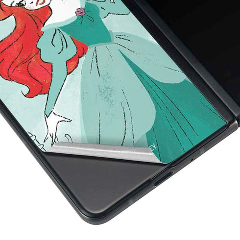 Disney Princess Ariel Art Galaxy Z Fold4 5G Skin