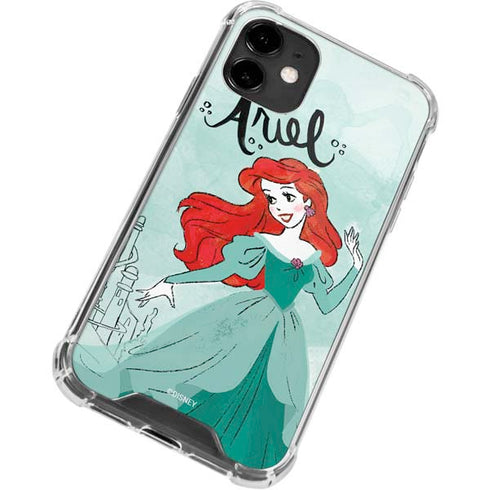 Disney Princess Ariel Art iPhone 12 Clear Case