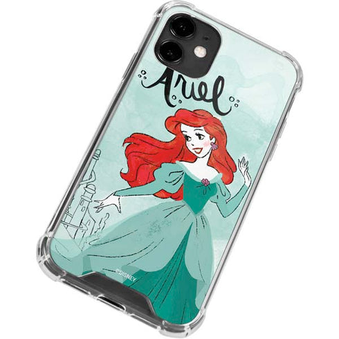 Disney Princess Ariel Art iPhone 12 Mini Clear Case