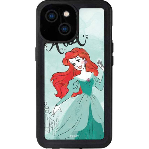 Disney Princess Ariel Art iPhone 13 Mini Waterproof Case