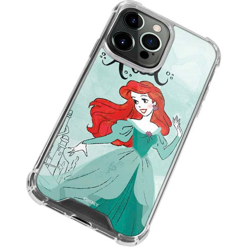 Disney Princess Ariel Art iPhone 13 Pro Clear Case