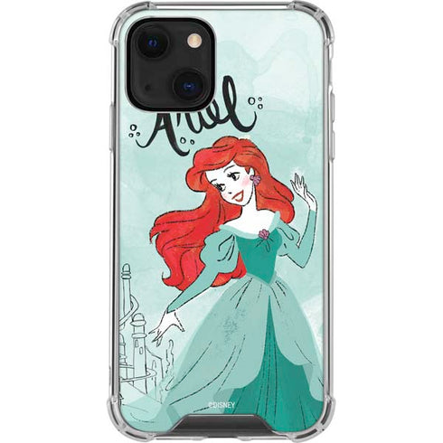 Disney Princess Ariel Art iPhone 14 Plus Clear Case