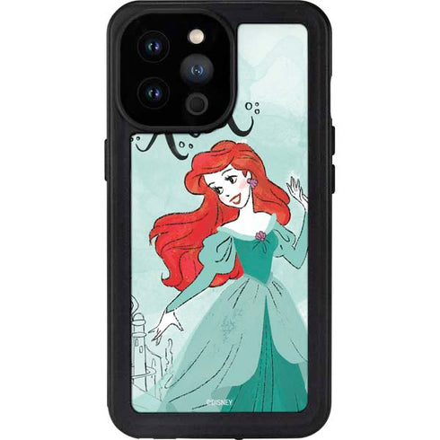 Disney Princess Ariel Art iPhone 14 Pro Max Waterproof Case