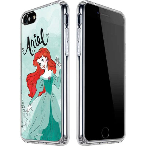 Disney Princess Ariel Art iPhone SE (2nd & 3rd Gen) Clear Case