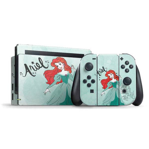 Disney Princess Ariel Art Nintendo Switch Bundle Skin