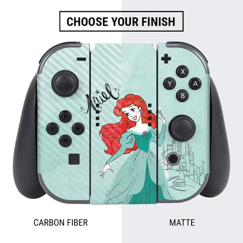 Disney Princess Ariel Art Nintendo Switch Bundle Skin