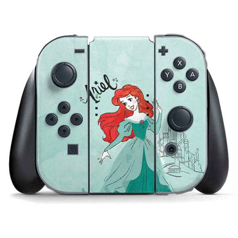 Disney Princess Ariel Nintendo Switch (2017-2021) Joy-Con Controller Skin