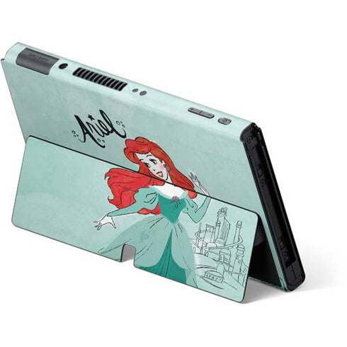Disney Princess Ariel Art Nintendo Switch OLED (2021) Skin