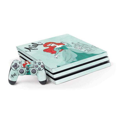 Disney Princess Ariel Art PS4 Pro Bundle Skin