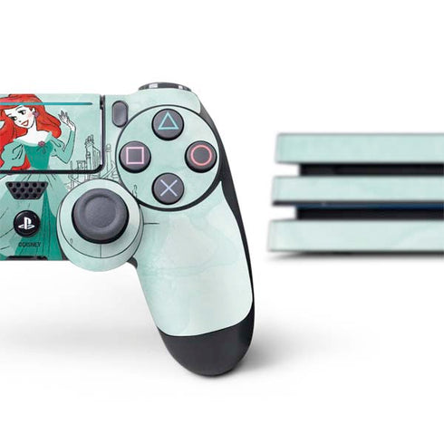 Disney Princess Ariel Art PS4 Pro Bundle Skin