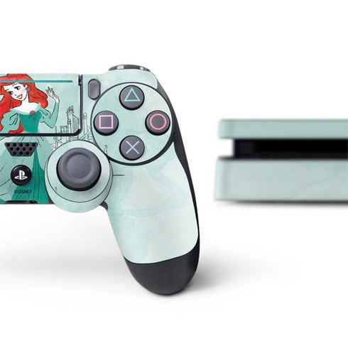 Disney Princess Ariel Art PS4 Slim Bundle Skin