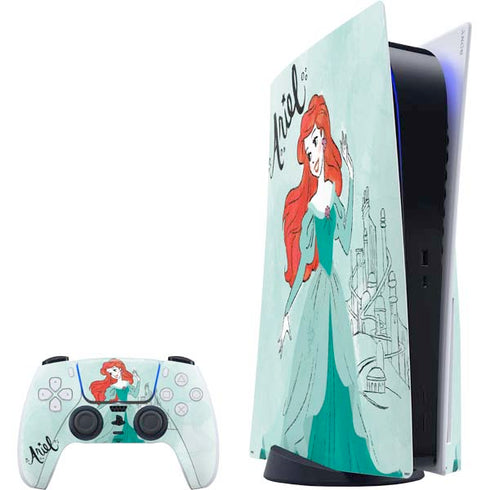 Disney Princess Ariel Art PS5 Bundle Skin