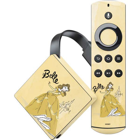 Disney Princess Belle Art Amazon Fire TV Skin