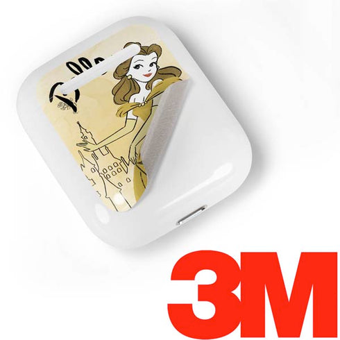 Disney Princess Belle Art Apple AirPods Skin
