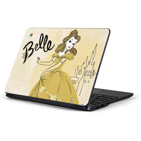 Disney Princess Belle Art Samsung Chromebook Skin