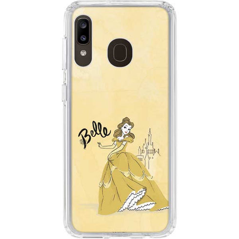 Disney Princess Belle Art Galaxy A20 Clear Case